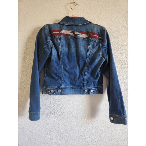 Levi's Women Embroidered  Western Denim Jacket-Sm - Picture 4 of 9